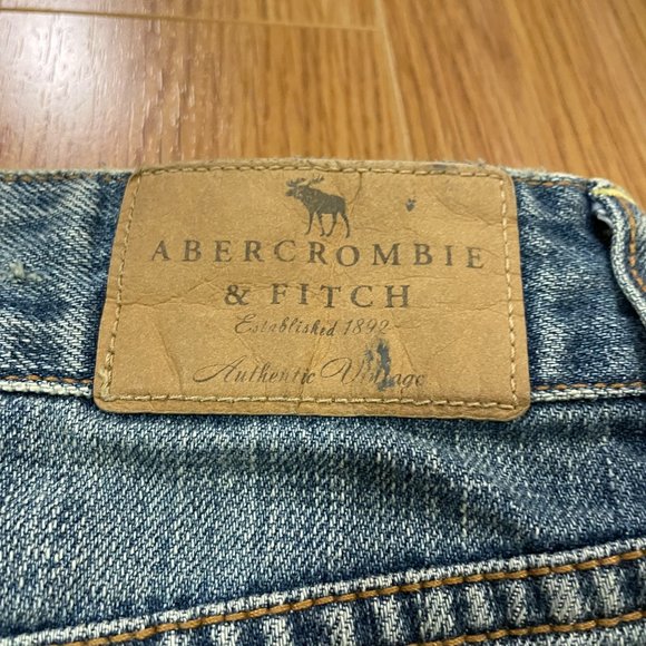 VINTAGE 2000s ABERCROMBIE & FITCH DENIM CARGO MINI SKIRT - Picture 5 of 5